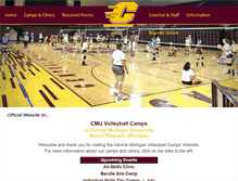 Tablet Screenshot of cmuvolleyballcamps.com